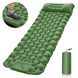 Килимок надувний з подушкою Оливково-зелений 536 фото 2